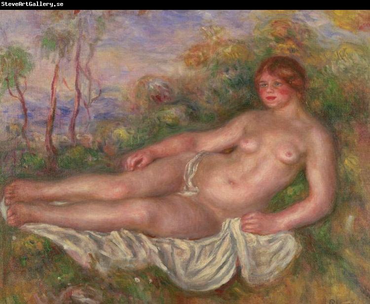 Pierre-Auguste Renoir Reclining Woman Bather